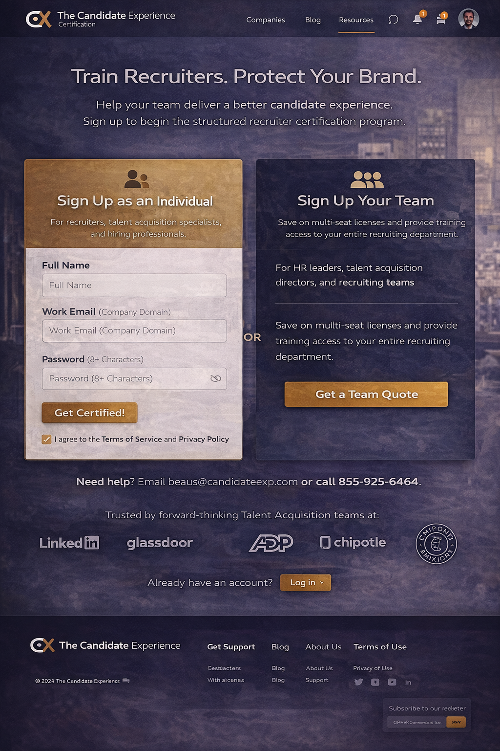 Candidate Experience learning dashboard